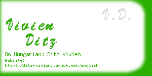 vivien ditz business card